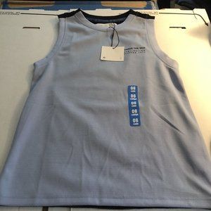 Zara boys size 6 sleevesless tank mesh lining blue/black active wear alway play